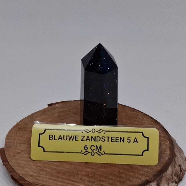 Goudsteen Blauwe Toren | 6 cm | Sterrenlicht, Vertrouwen & Innerlijke Kracht