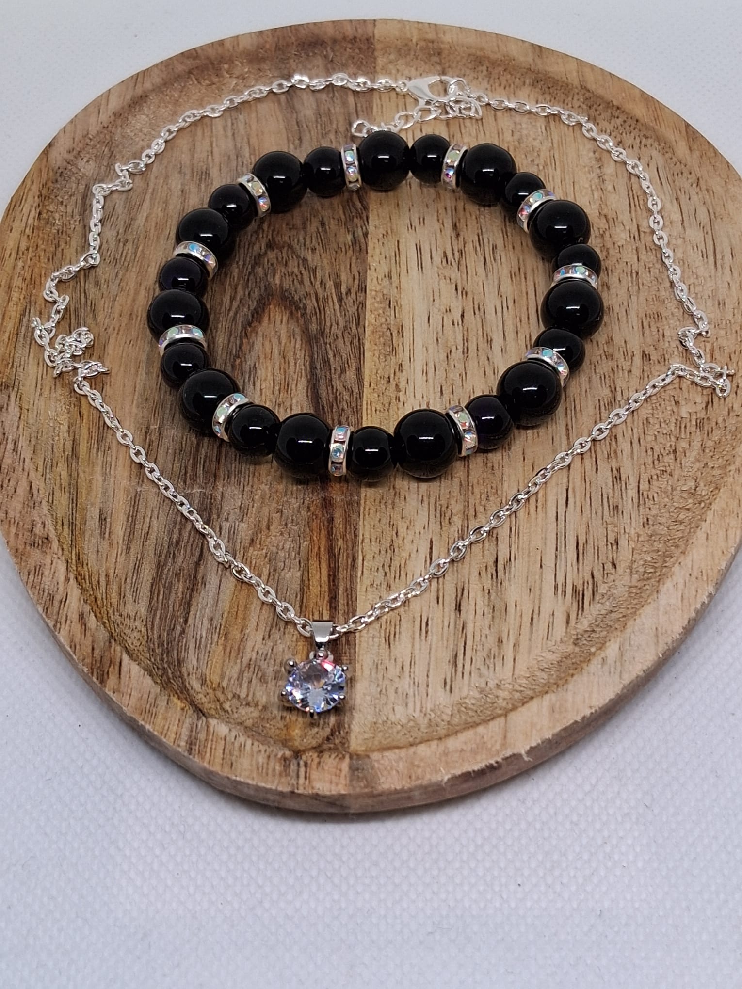 Obsidiaan Sieradenset met Bling – Bescherming & Zuivering