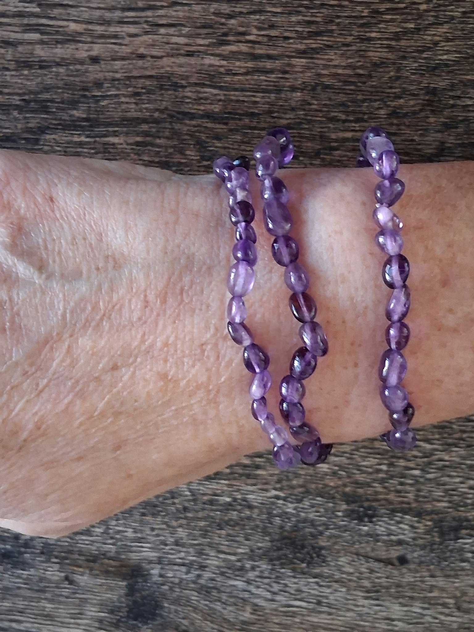 Amethist Trommelsteen Armband – intuïtie • rust • bescherming