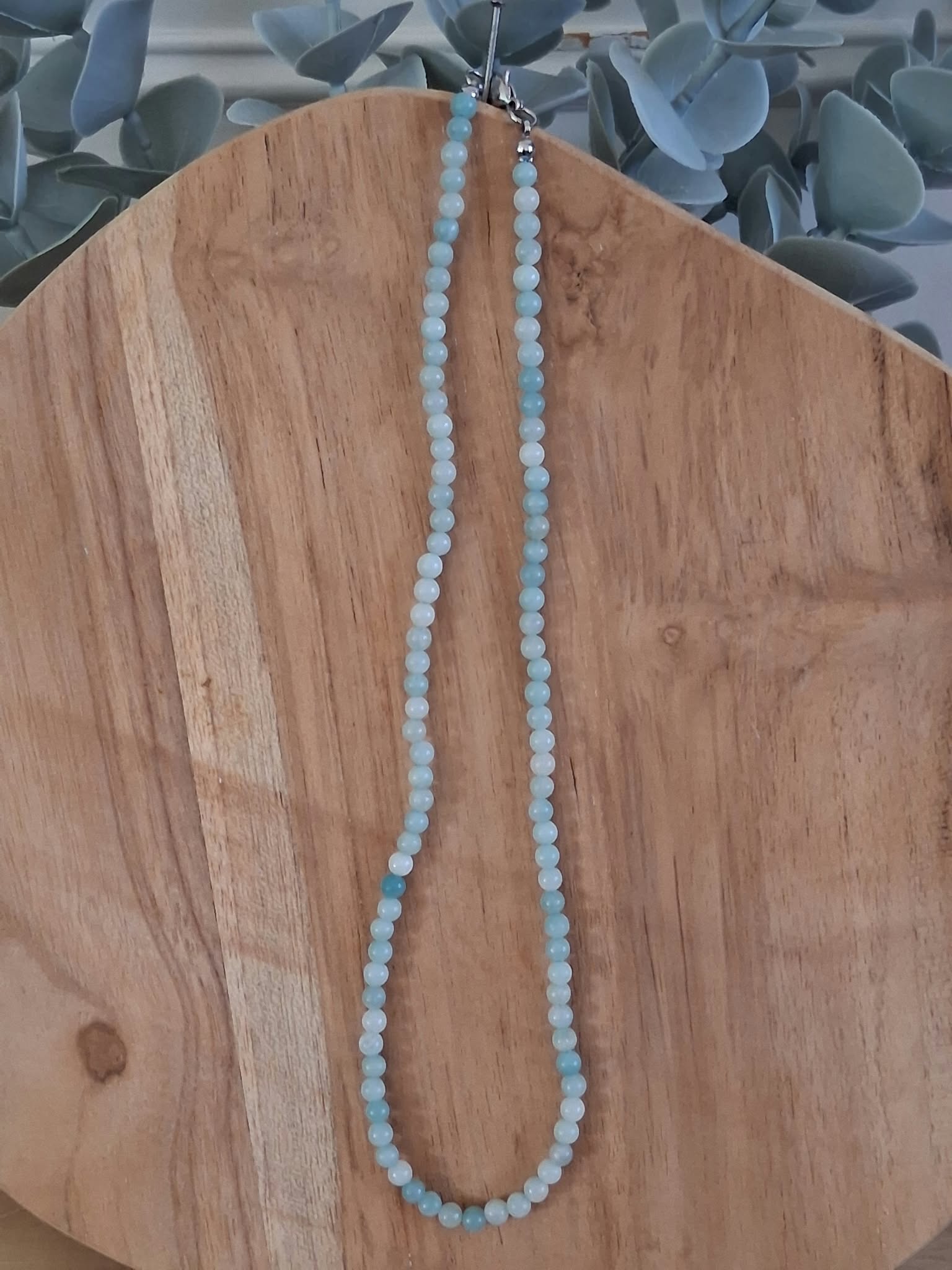 Amezoniet Kogel Ketting – Rust • Communicatie • Balans