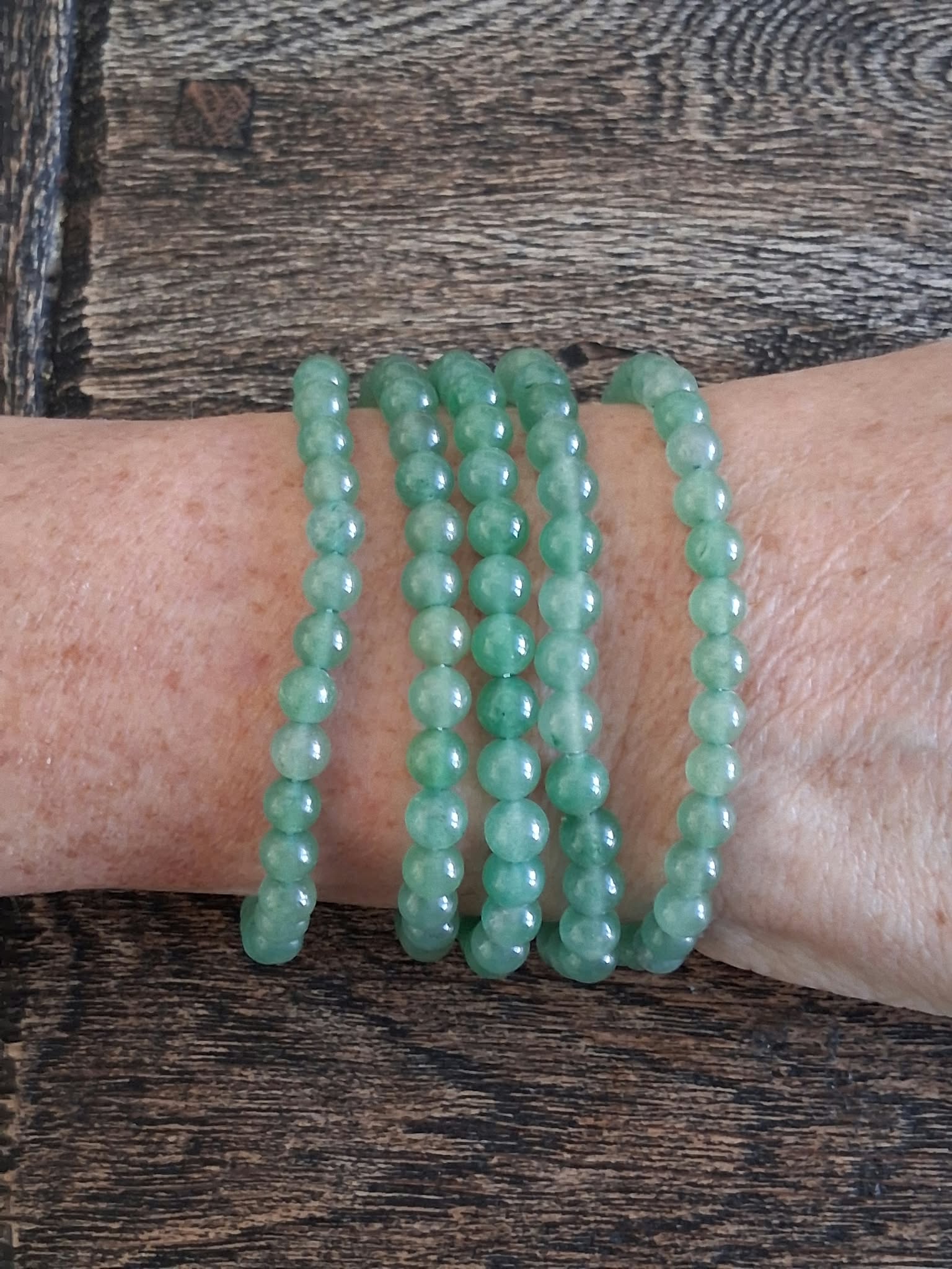 Groene Aventurijn Kogel Armband – geluk • groei • harmonie